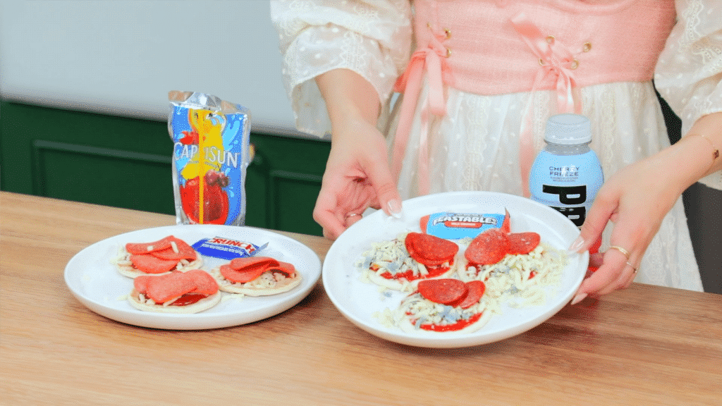Rosanna Pansino compares Lunchly and Lunchables.