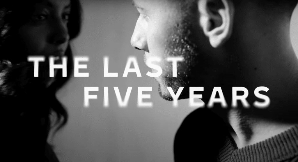 The Last Five Years promo picture with Nick Jonas and Adrienne Warren for the production.