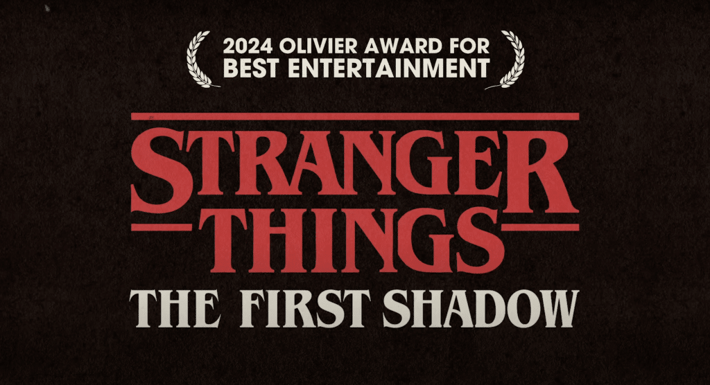 Stranger Things: The First Shadow Broadway show logo.