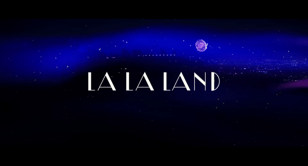 "La La Land" movie logo that will be made into a Broadway show.