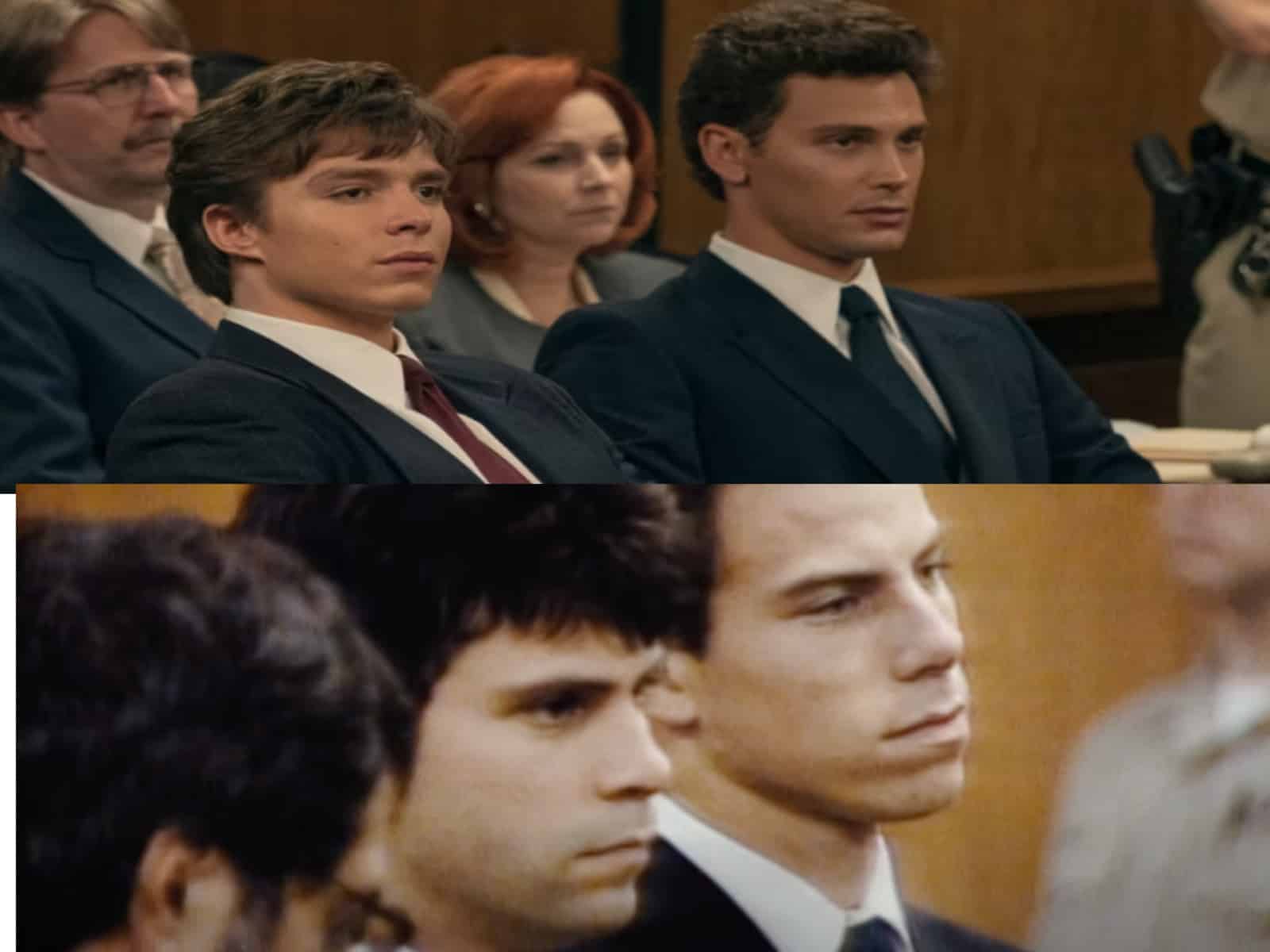 Comparison of the actors playing the Menendez Brothers vs the real Menendez Brothers