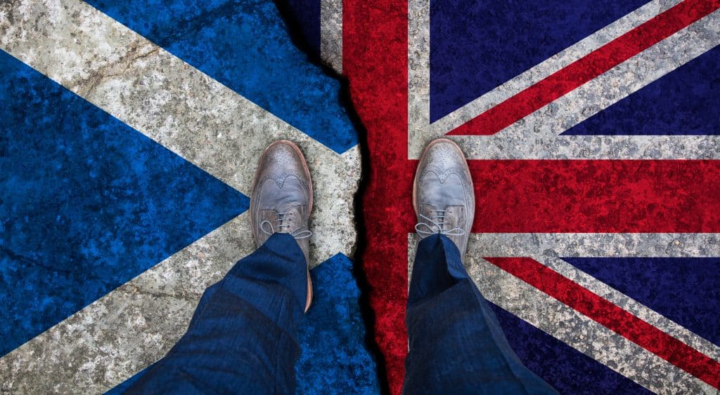 Scotland and Britain Divide