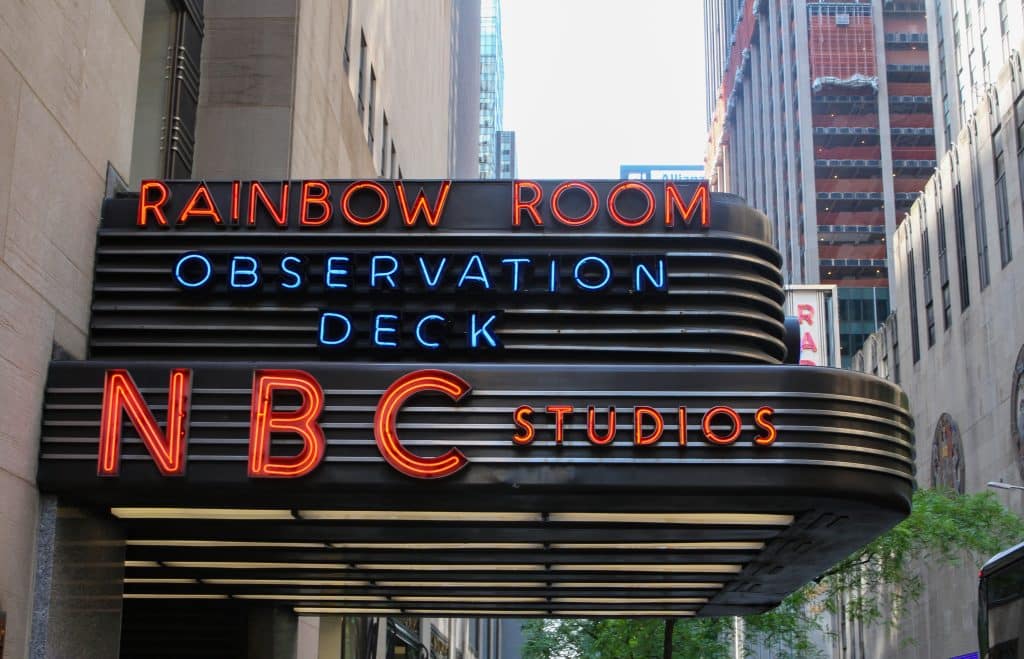 NBC Studios, located in Rockefeller Center, where the show is filmed. Credit: Shutterstock/raymond orton