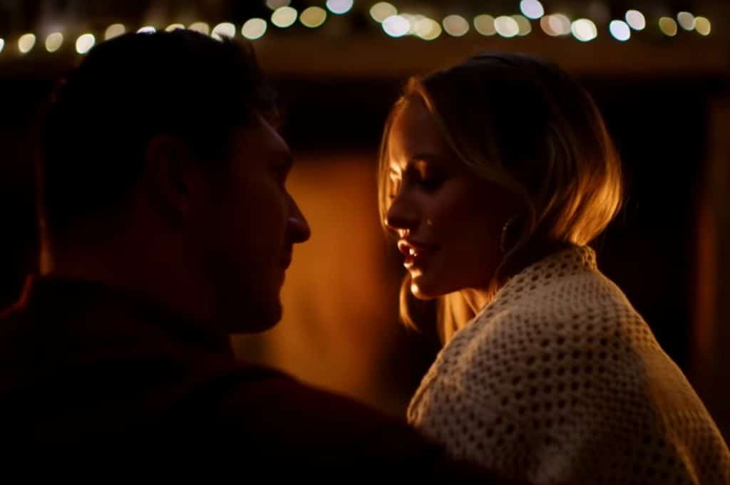 Laith Wallschleger and Jessica Lord in Christmas in the Spotlight
