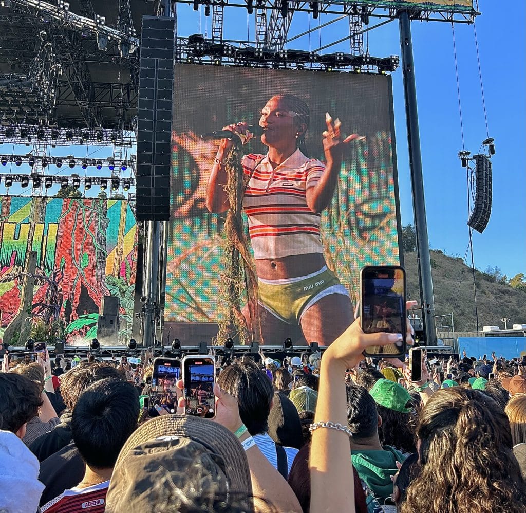 Doechii performing track "BOOM BAP" at Camp Flog Gnaw 2024