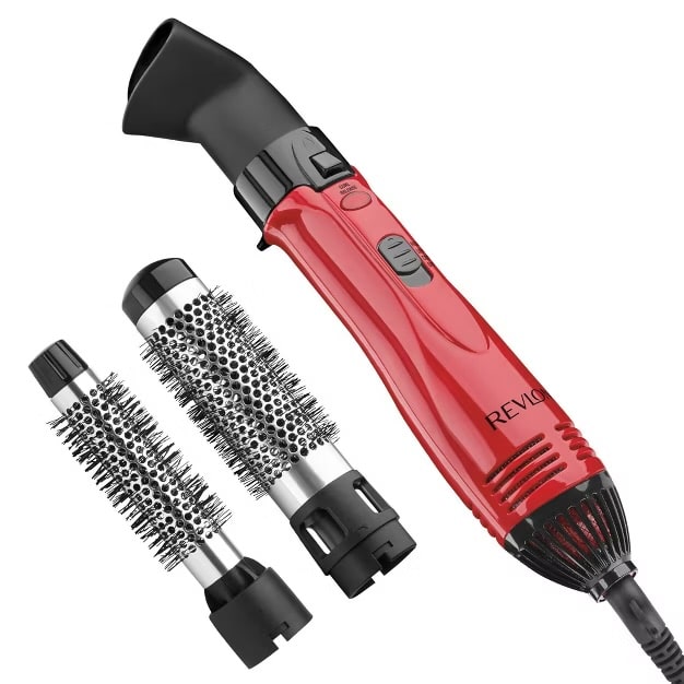 A Revlon ionic technology heat and style hair dryer.