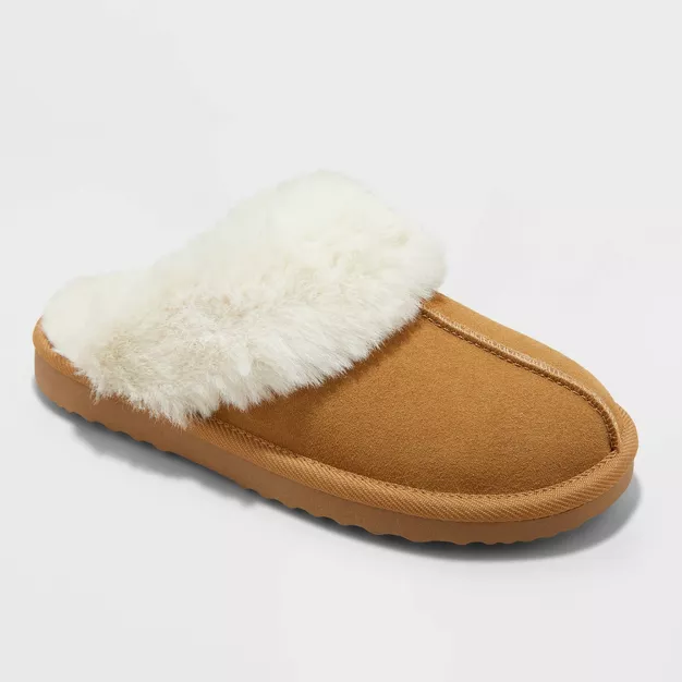 Suede Slippers for indoors and outdoors.