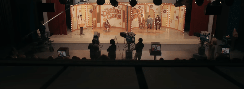 A photo of the set of the 'Dating Game' Game show