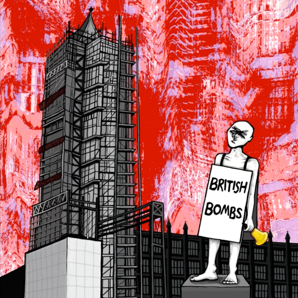 Album cover for Declan McKenna's "British Bombs."