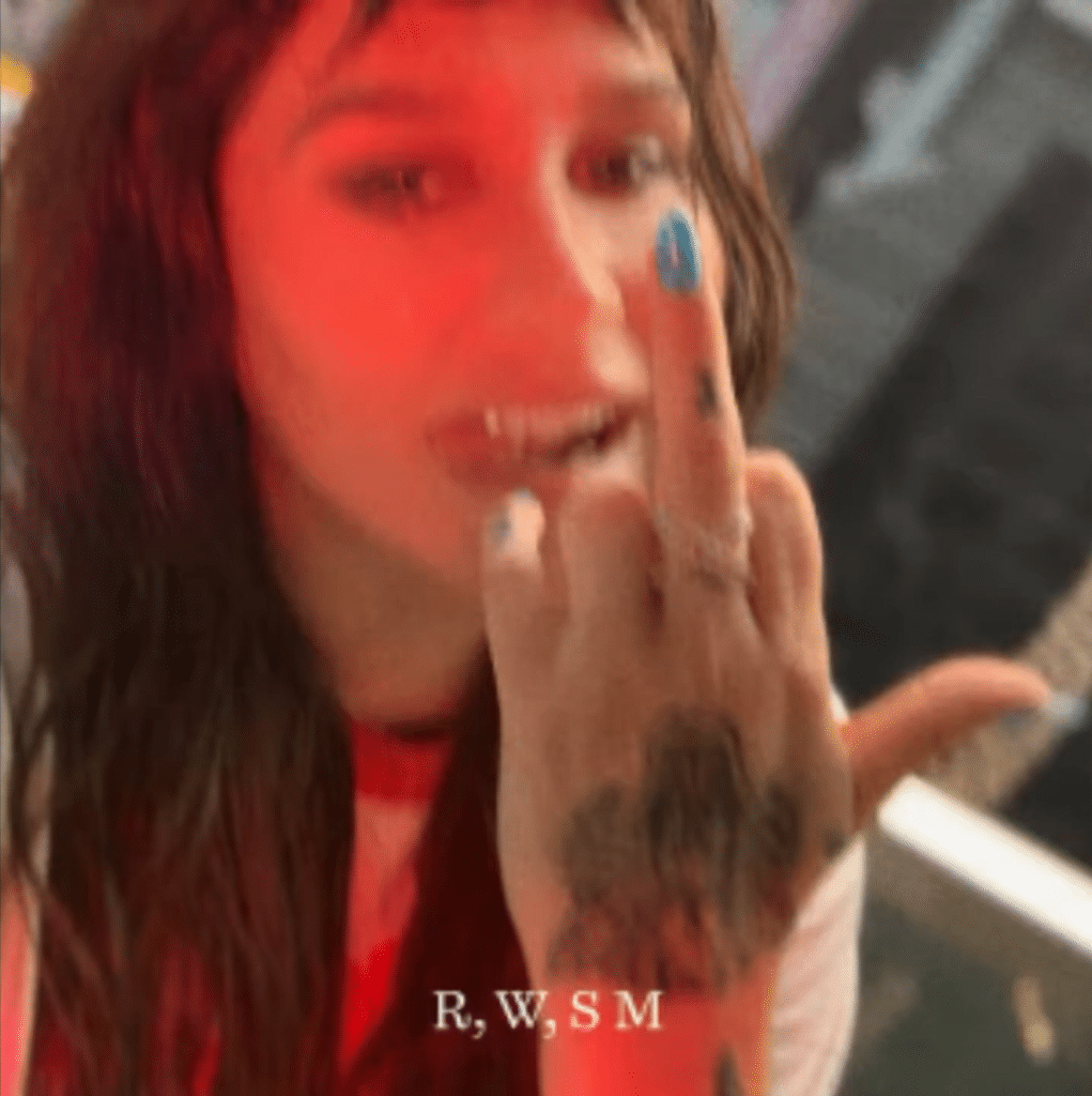 The cover to Kesha's political song
"Rich, White, Straight Men."