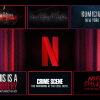 The Netflix "N" logo behind the logos of the article's TV shows.