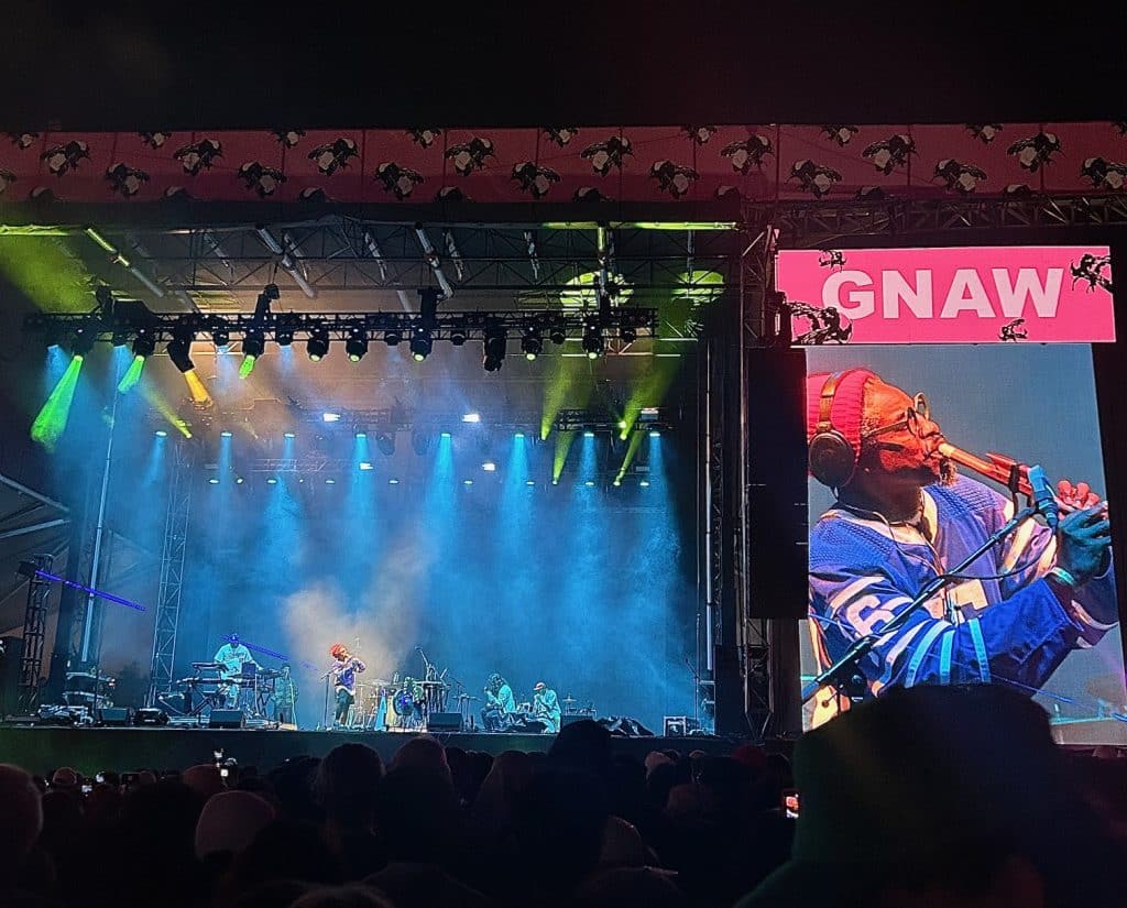 André 3000 performing at Camp Flog Gnaw 2024