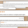 Goodreads reviews stacked on top of each other
