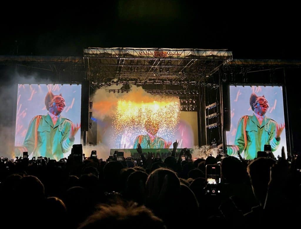 Tyler, The Creator performing track "EARFQUAKE" at Camp Flog Gnaw 2024
