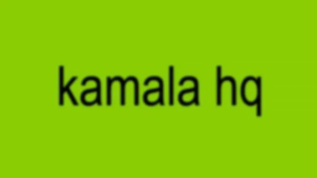 "kamala hq" against a bright green background. Harris's "Brat" rebrand helped her appeal to Gen Z voters.