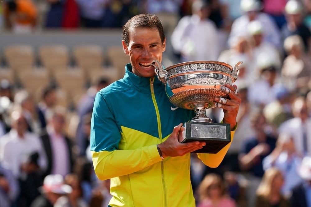 Rafael Nadal winning his last Grand Slam title