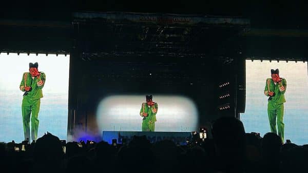 Tyler, The Creator performing at Camp Flog Gnaw 2024