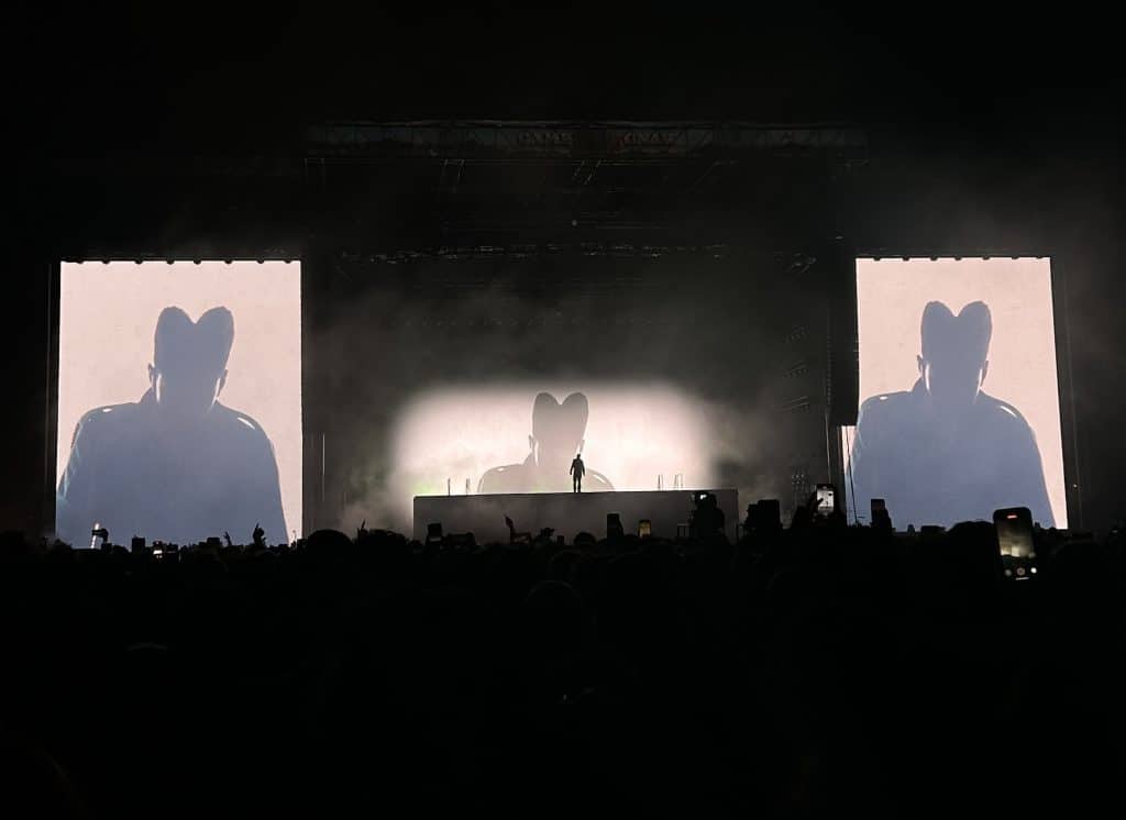 Tyler, The Creator performing track "Take Your Mask Off" at Camp Flog Gnaw 2024