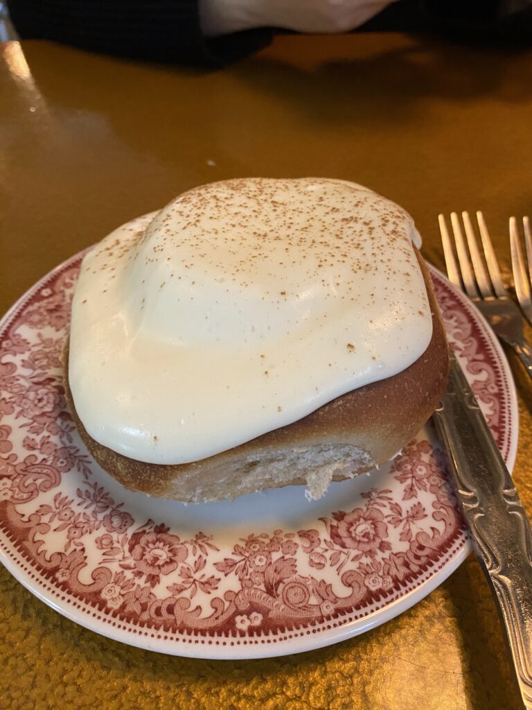 Sourdough Cinnamon Roll at Spinning J 