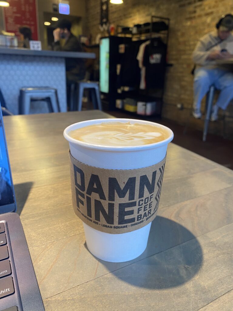 Lavender Latte at Damn Fine Coffee Bar