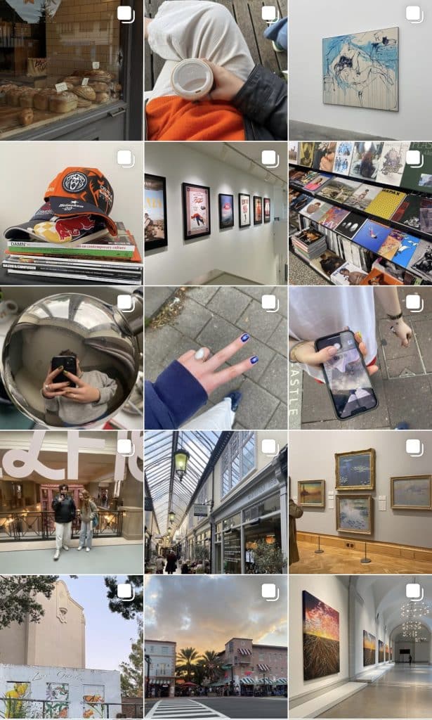 Screenshot of Ellie Norman instagram feed.