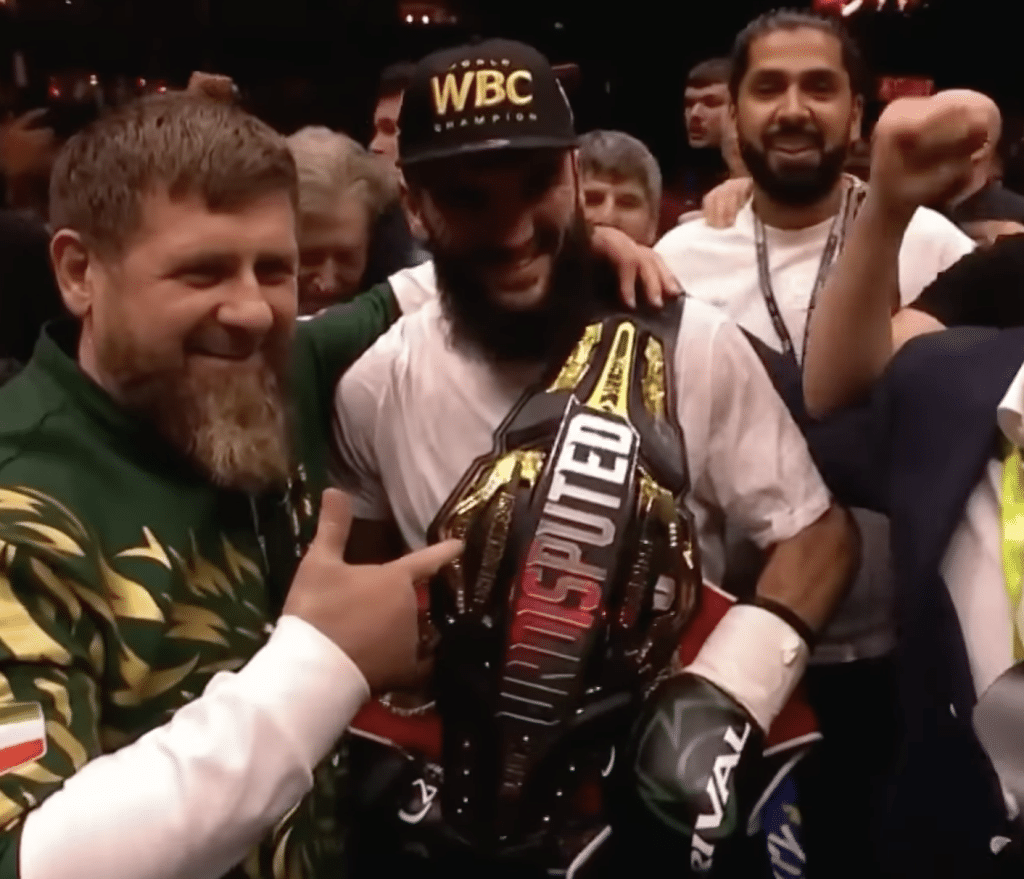 Beterbiev with the undisputed belt
