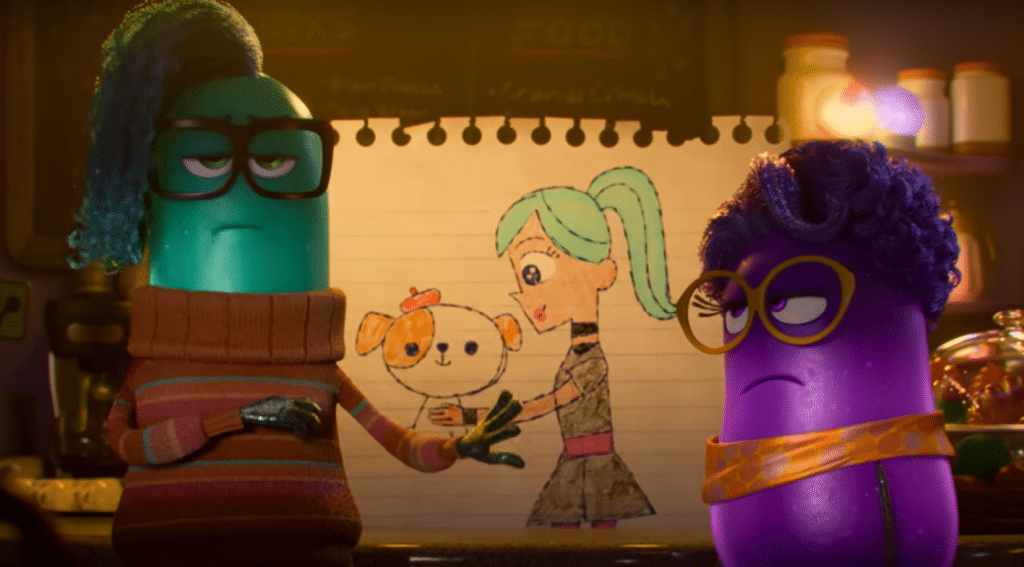 Xeni and Paula in Cafe Maturity for inspiration. Credit: Pixar