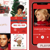 Collage of Christmas classic songs.