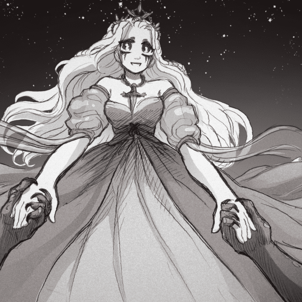 The Princess being spun out while she and the player character dance under the stars.