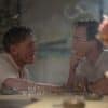 William Lee (Daniel Craig) sits with Eugene Allerton (Drew Starkey) at a Mexican bar.