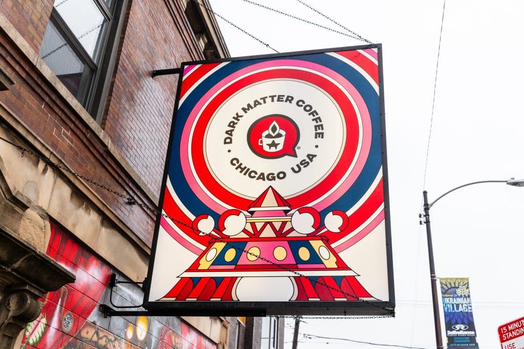 Dark Matter Coffee Sign