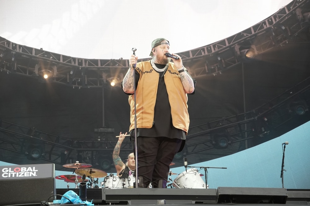 Jelly Roll performing at the Global Citizen Festival 2024