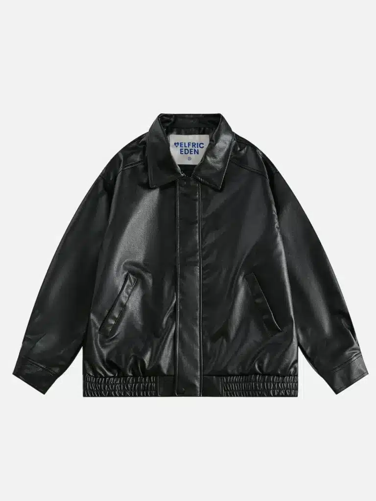 Faux Leather Jacket.