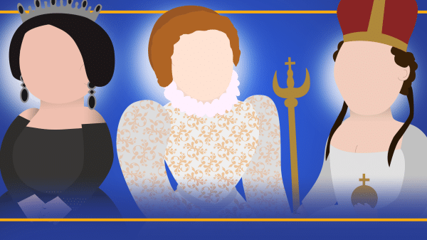 Three queens who have no faces