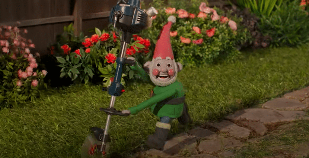 A Norbot tending to Gromit's garden. Credit: Netflix