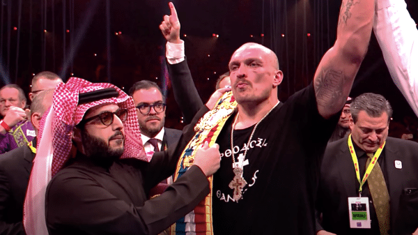 Usyk being crowned