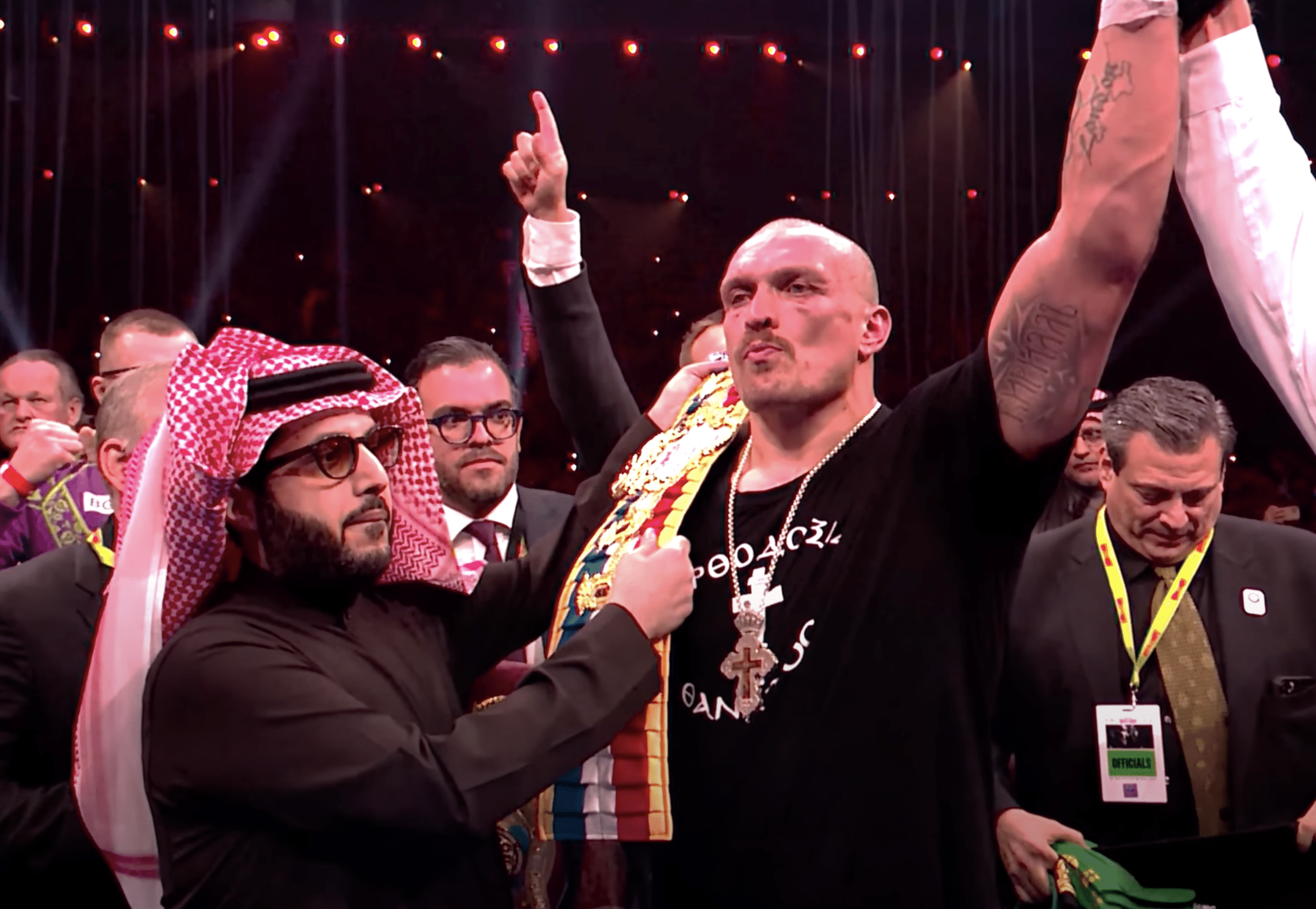 Usyk being crowned