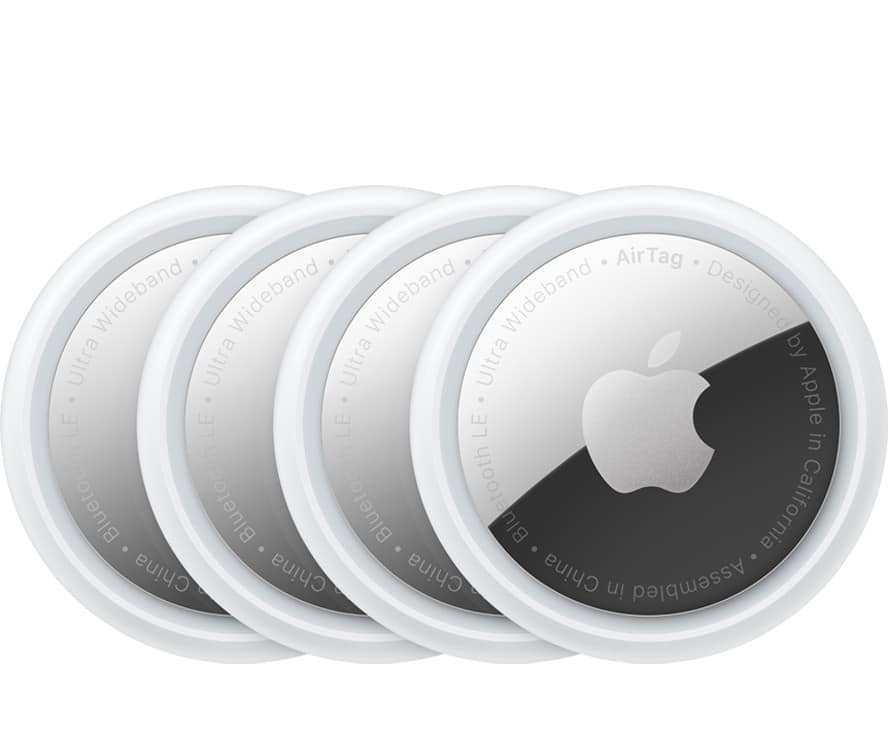 four Apple AirTags