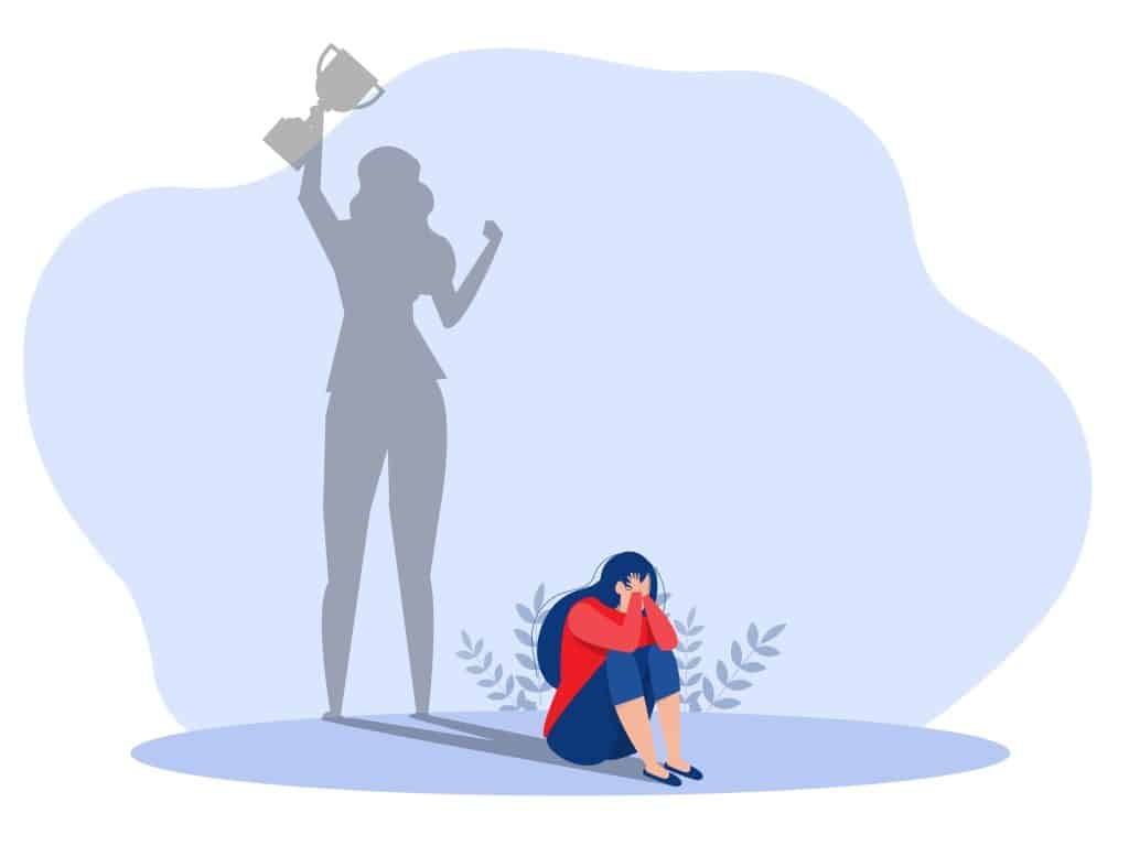 Depiction of imposter syndrome
