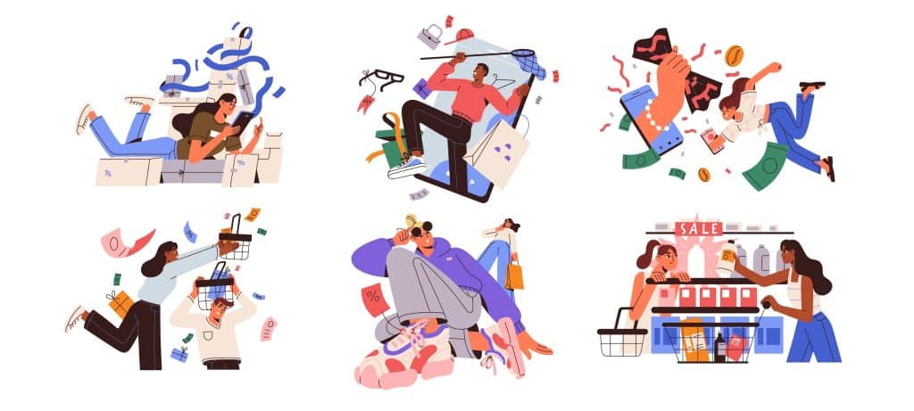 Young people scramble to discover new trends and participate in popular consumer culture, trying to fit financial and physical and mental health standards.
