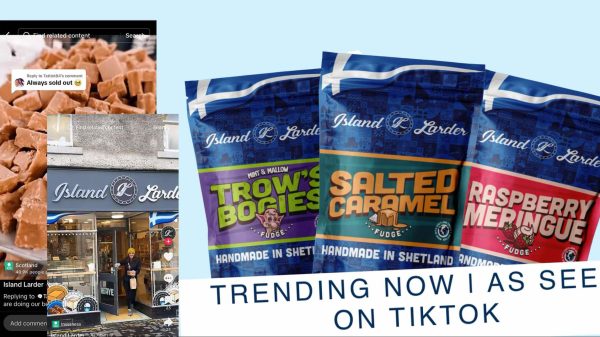 Image shows brand pictures of the company, Island Larder