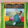 The perfect setting for a cozy reading session