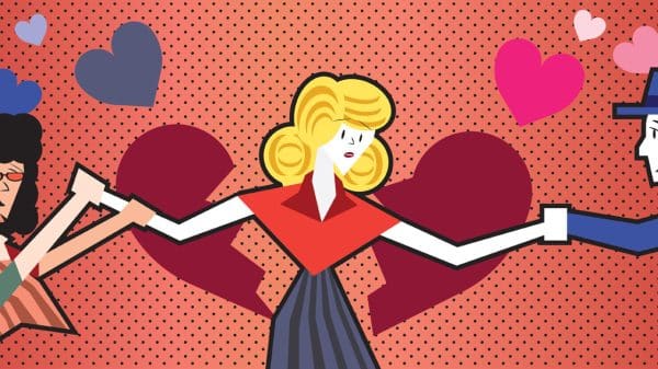 Woman struggling to balance her platonic and romantic relationships