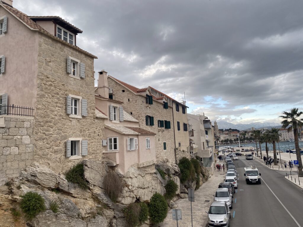 Seaside homes along the Riva Promenade in Split, Croatia. 