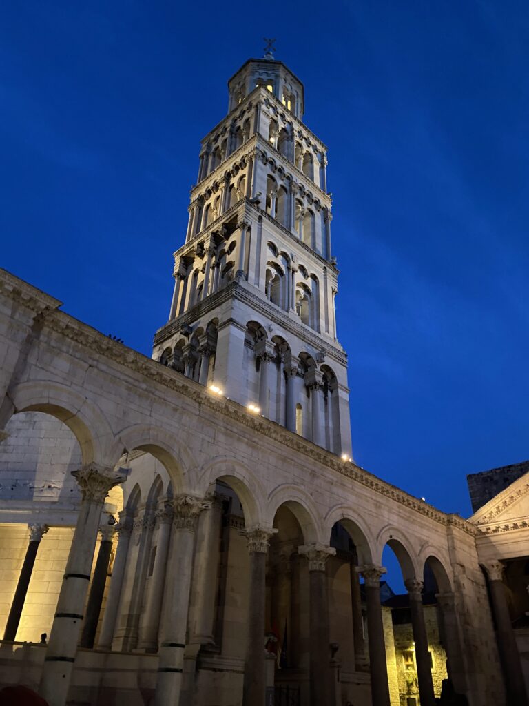 Nighttime in Diocletian's Palace.