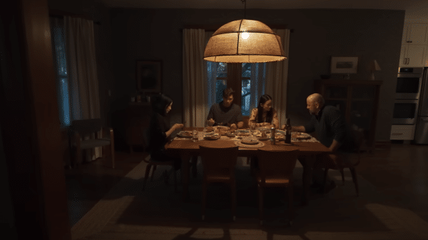 A still of the Payne family in "Presence."
