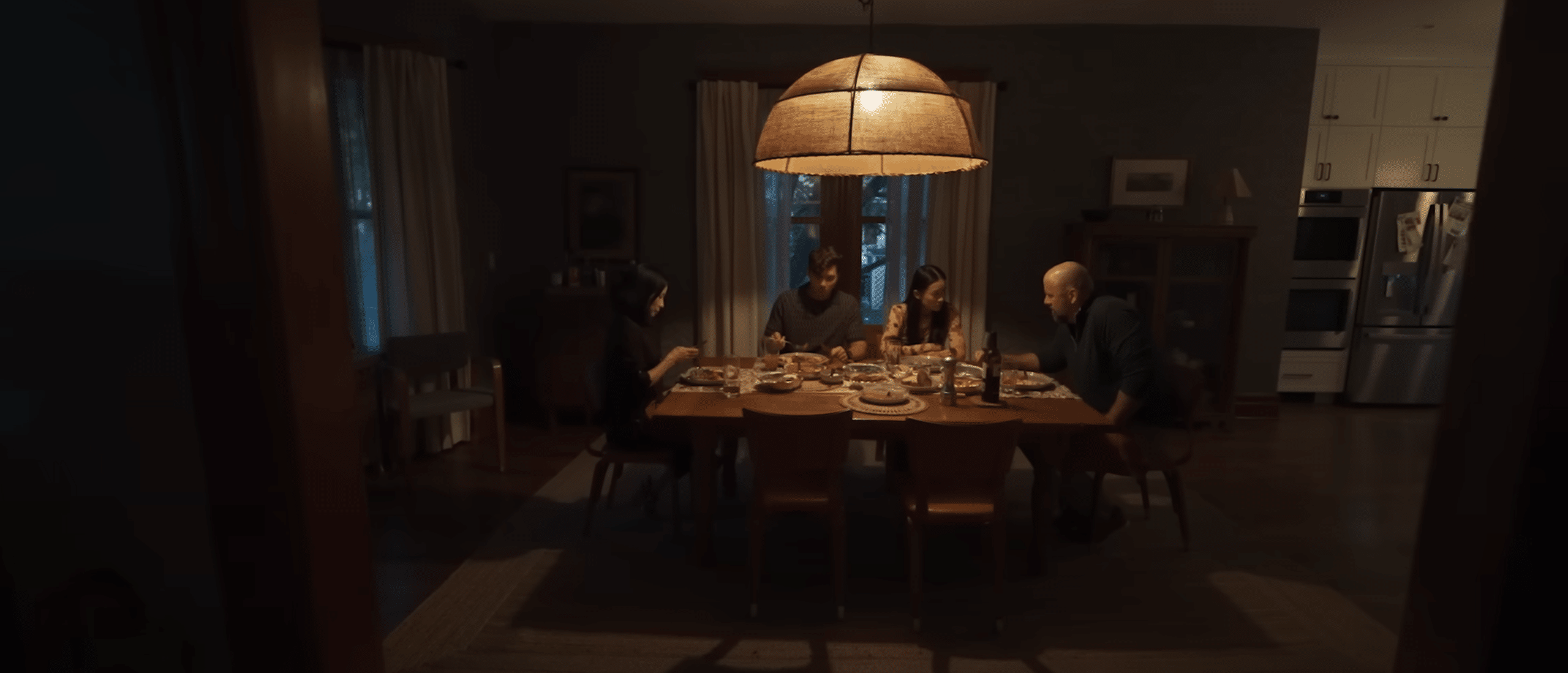 A still of the Payne family in "Presence."