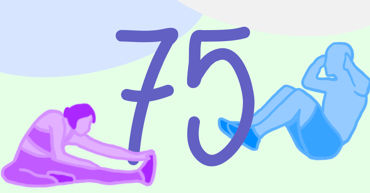 75 hard challenge graphic created by graphic designer Sophia S