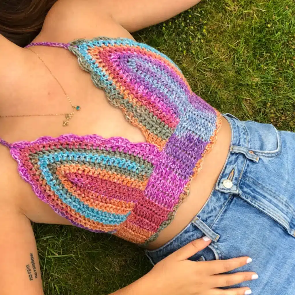 Crochet festival top