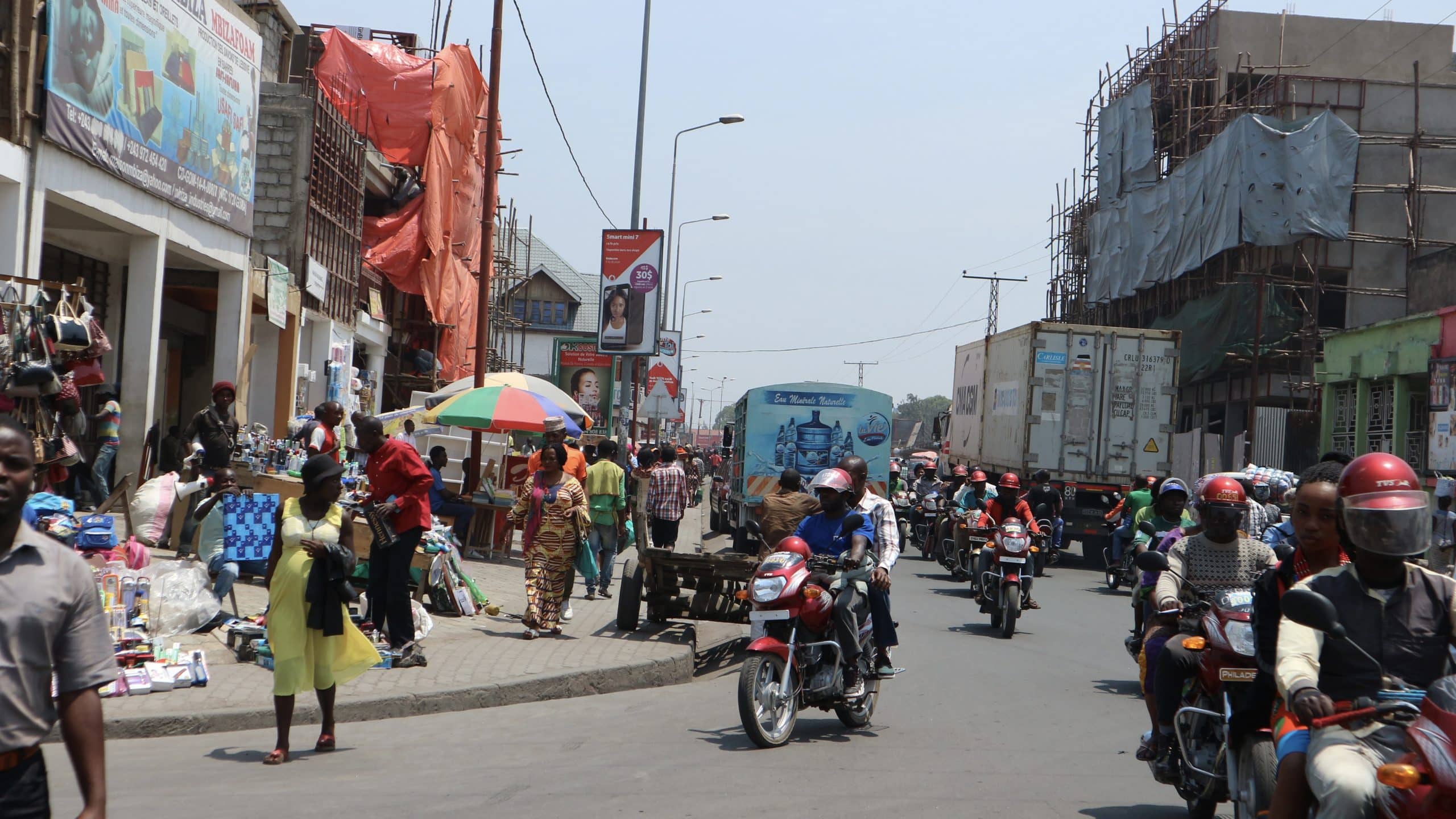 The streets of Goma, North Kivu, Congo. 2017. Image: Shutterstock/Ellie Matsanova